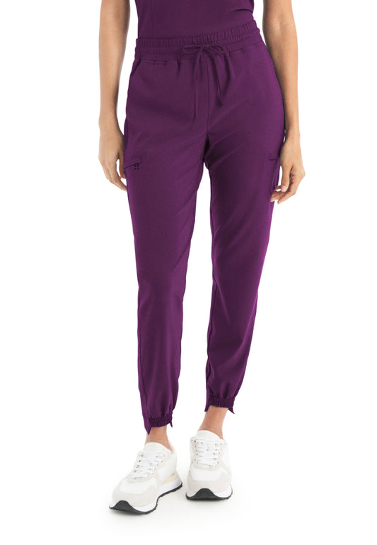 White Cross CRFT Women's Jogger Scrub Pants - Sugar Plum/Black