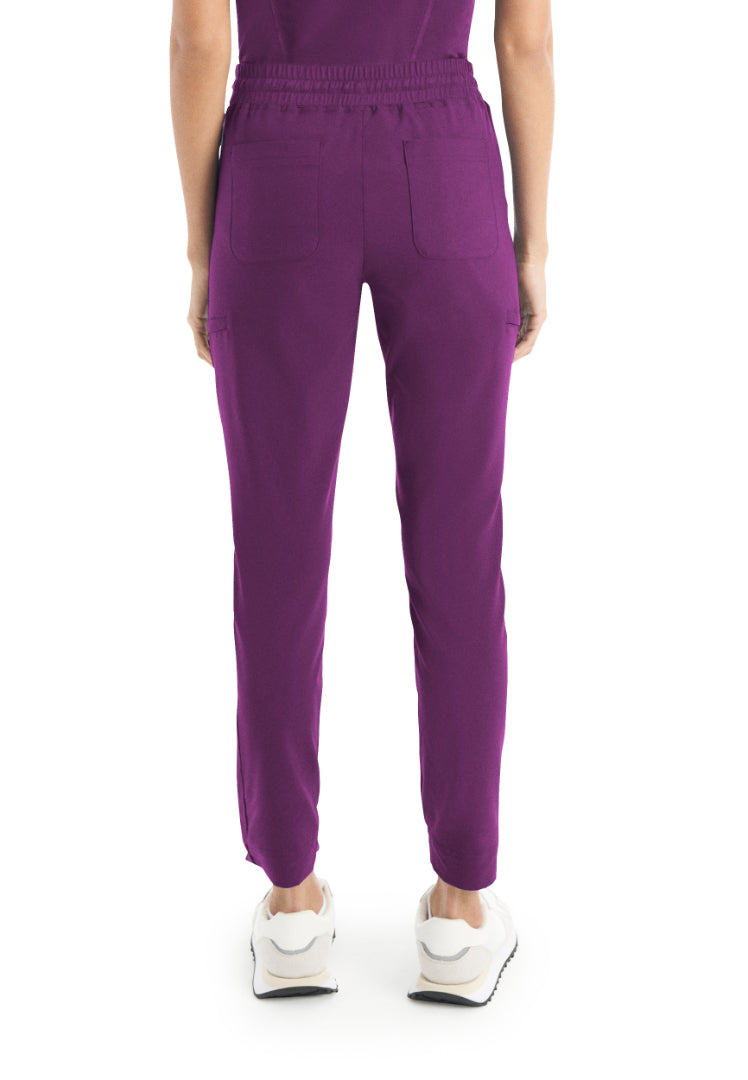 White Cross CRFT Women's Jogger Scrub Pants - Sugar Plum/Black