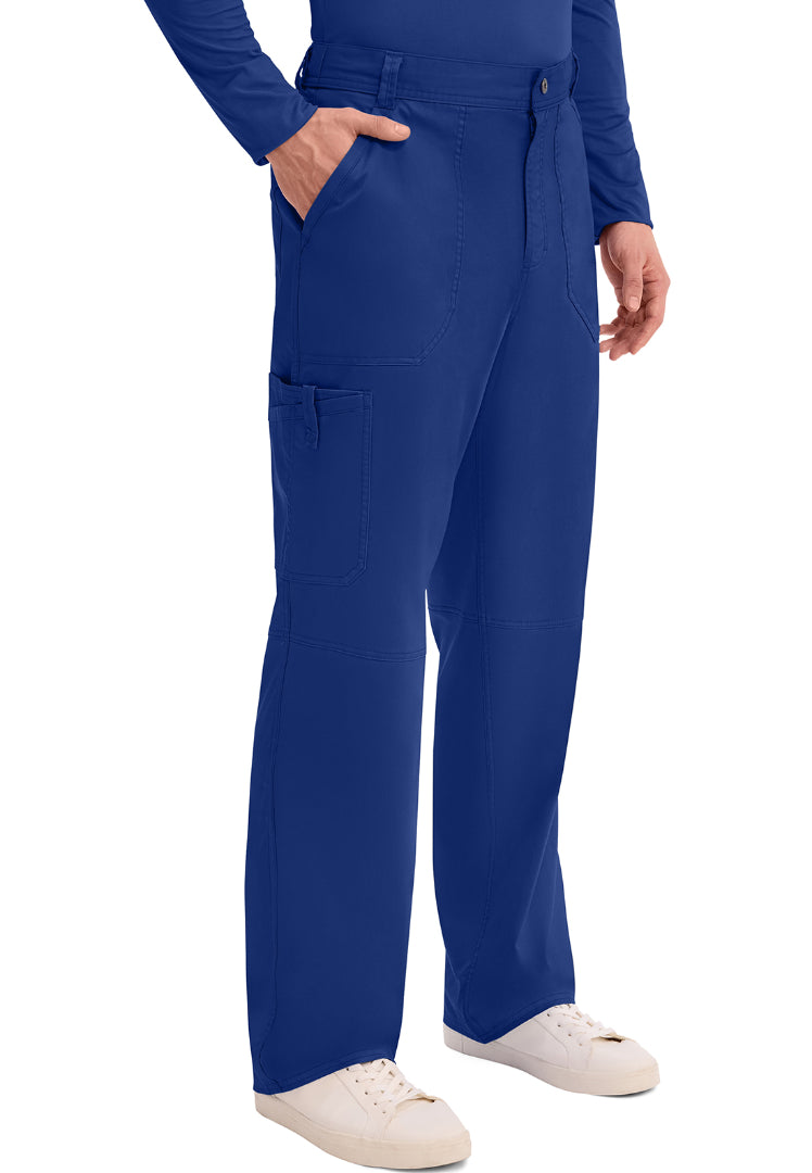 Cherokee Revolution Men’s Zip Fly Cargo Scrub Pants - Galaxy