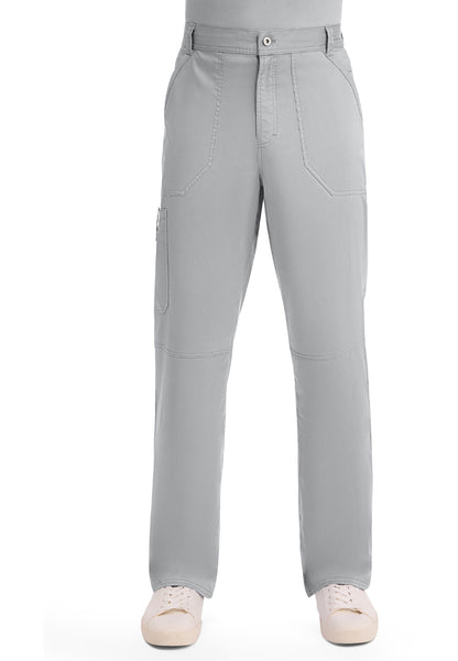 Cherokee Revolution Men’s Zip Fly Cargo Scrub Pants - Grey