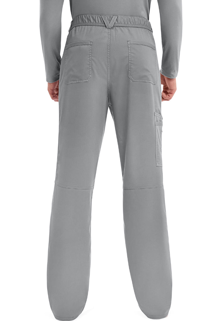 Cherokee Revolution Men’s Zip Fly Cargo Scrub Pants - Grey