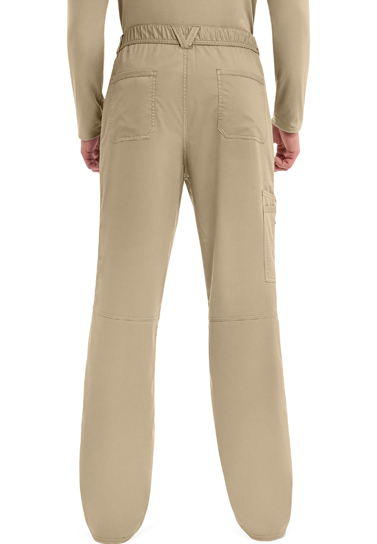 Cherokee Revolution Men’s Zip Fly Cargo Scrub Pants - Khaki