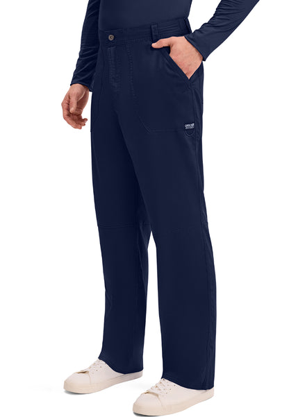 Cherokee Revolution Men’s Zip Fly Cargo Scrub Pants - Navy