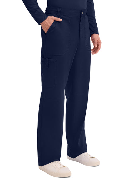 Cherokee Revolution Men’s Zip Fly Cargo Scrub Pants - Navy