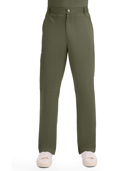 Cherokee Revolution Men’s Zip Fly Cargo Scrub Pants - Olive