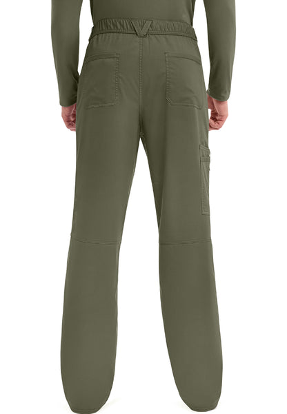 Cherokee Revolution Men’s Zip Fly Cargo Scrub Pants - Olive