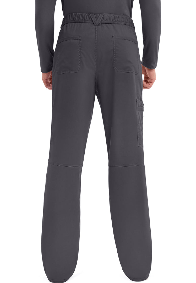 Cherokee Revolution Men’s Zip Fly Cargo Scrub Pants - Pewter