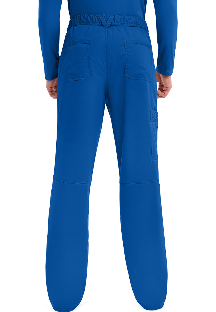 Cherokee Revolution Men’s Zip Fly Cargo Scrub Pants - Royal