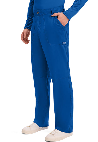 Cherokee Revolution Men’s Zip Fly Cargo Scrub Pants - Royal