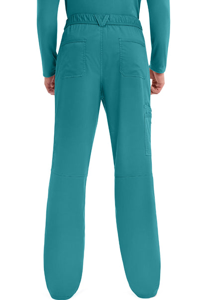 Cherokee Revolution Men’s Zip Fly Cargo Scrub Pants - Teal