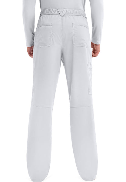 Cherokee Revolution Men’s Zip Fly Cargo Scrub Pants - White