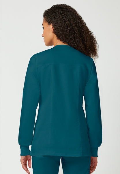 Cherokee Workwear Revolution Women's Snap Front Jacket - Caribbean