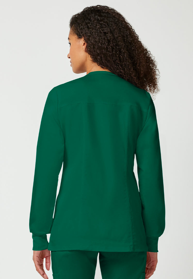Cherokee Workwear Revolution Women's Snap Front Jacket - Hunter