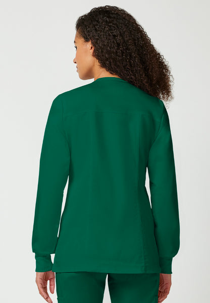 Cherokee Workwear Revolution Women's Snap Front Jacket - Hunter