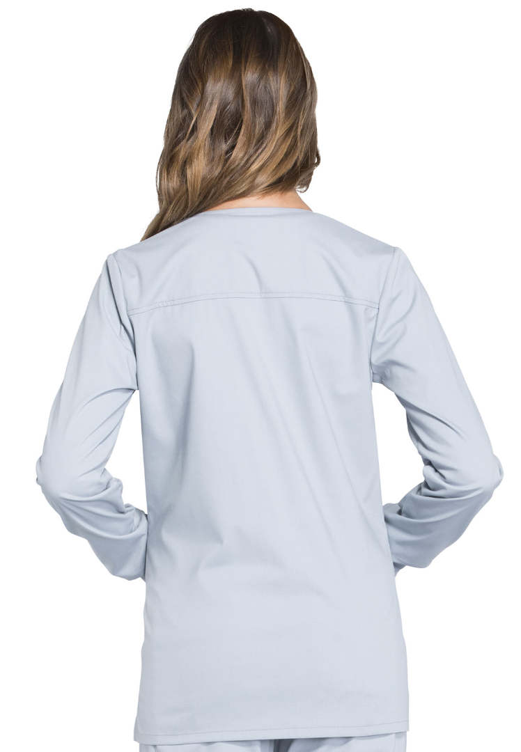 Veste à boutons-pression pour femme Cherokee Workwear Professionals - Bleu marine