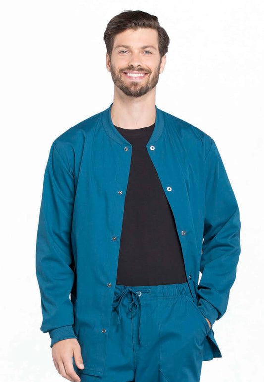 Veste à boutons-pression pour homme Cherokee Workwear Professionals - Bleu marine