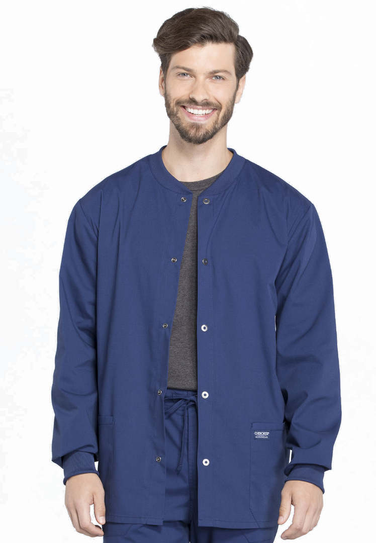 Veste à boutons-pression pour homme Cherokee Workwear Professionals - Bleu marine