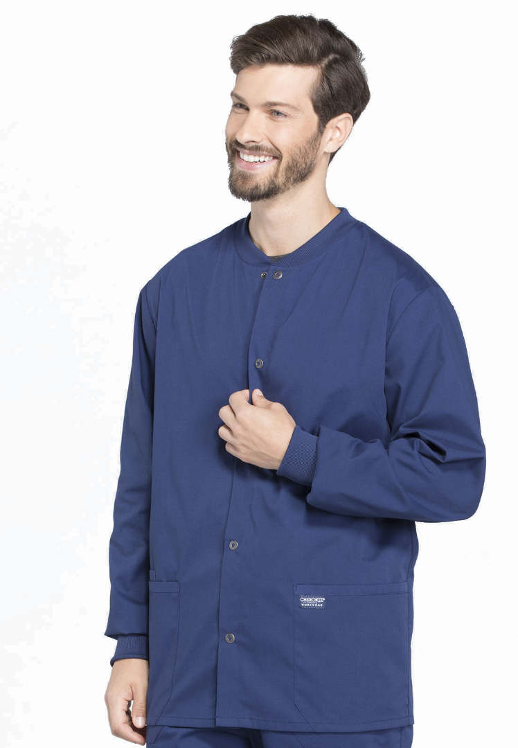 Veste à boutons-pression pour homme Cherokee Workwear Professionals - Bleu marine