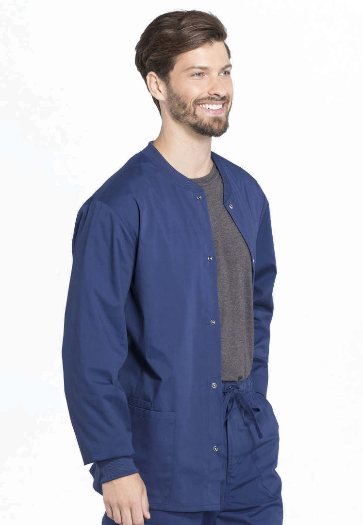 Veste à boutons-pression pour homme Cherokee Workwear Professionals - Bleu marine