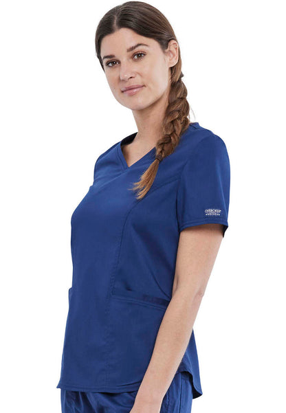 Cherokee WW612 Women’s V-Neck Scrub Top - Navy
