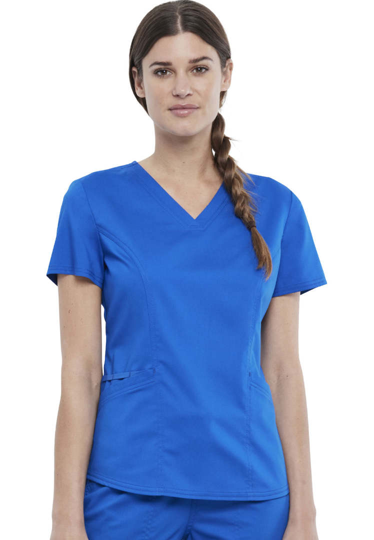 Cherokee WW612 Women’s V-Neck Scrub Top - Royal