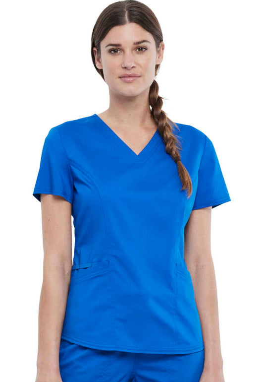 Cherokee WW612 Women’s V-Neck Scrub Top - Royal