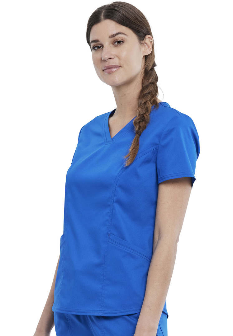 Cherokee WW612 Women’s V-Neck Scrub Top - Royal