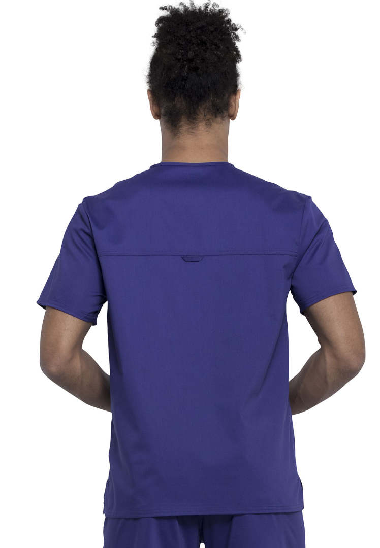 Cherokee Workwear Revolution Men's Tuckable V-Neck Top - Grape