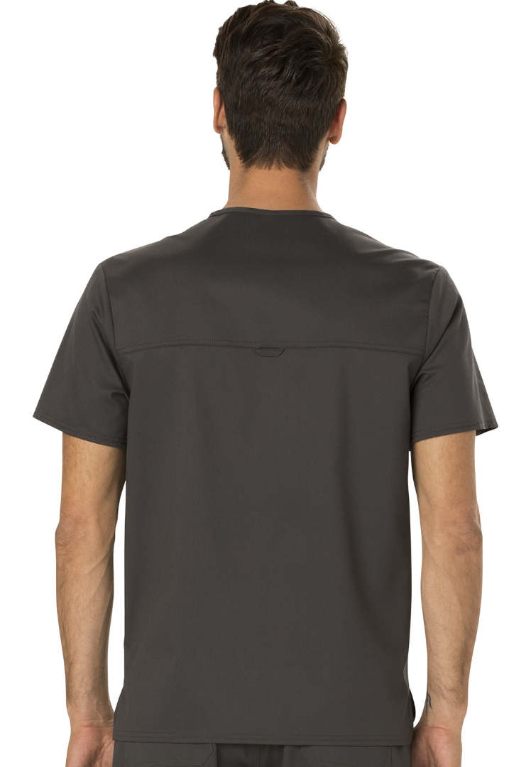 Cherokee Workwear Revolution Men's Tuckable V-Neck Top - Pewter