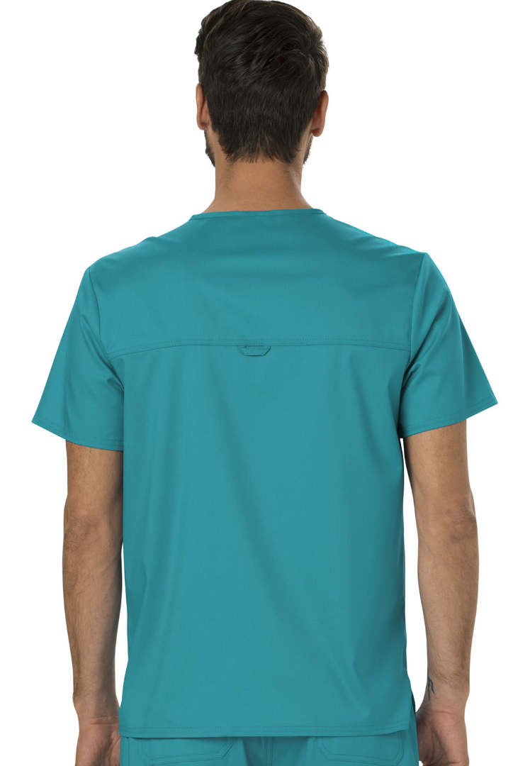 Cherokee Workwear Revolution Men's Tuckable V-Neck Top - Teal