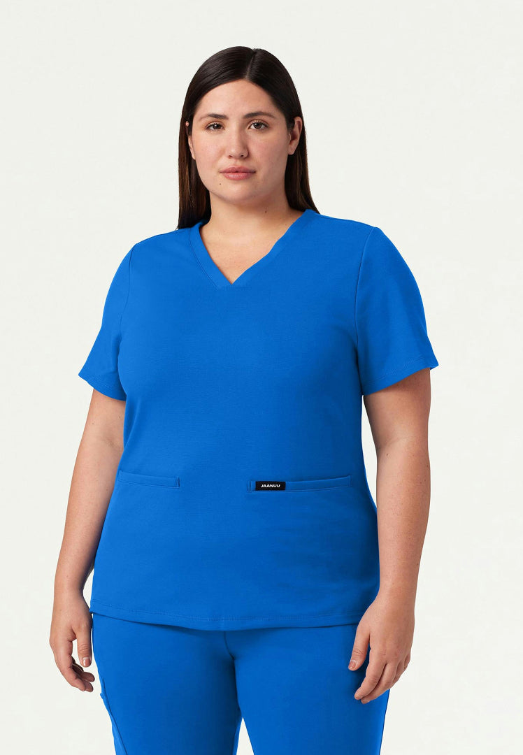 Cesi Slim UltraSOFT Scrub Top - Royal Blue