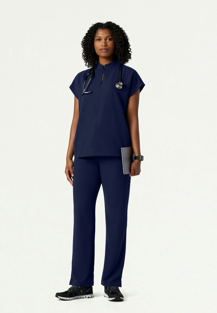 Kerr 365 High Waisted Scrub Pant - Midnight Navy