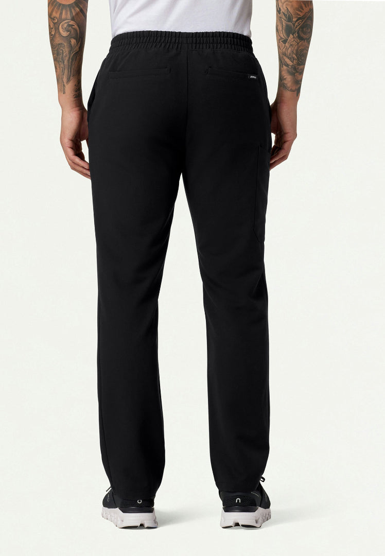 Pantalón médico Rhodes Everyday de pierna recta - Negro