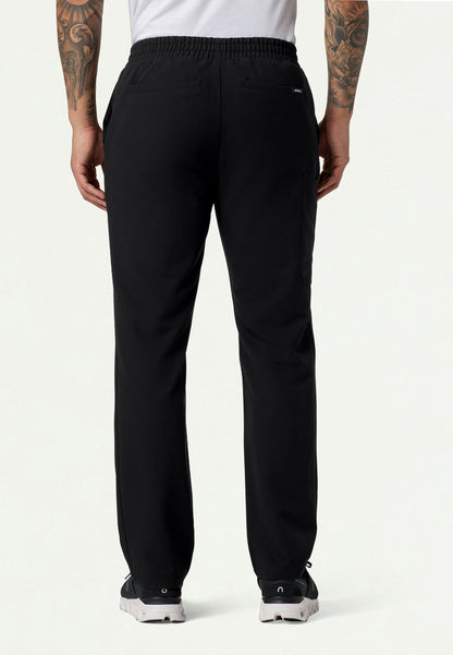 Pantalón médico Rhodes Everyday de pierna recta - Negro