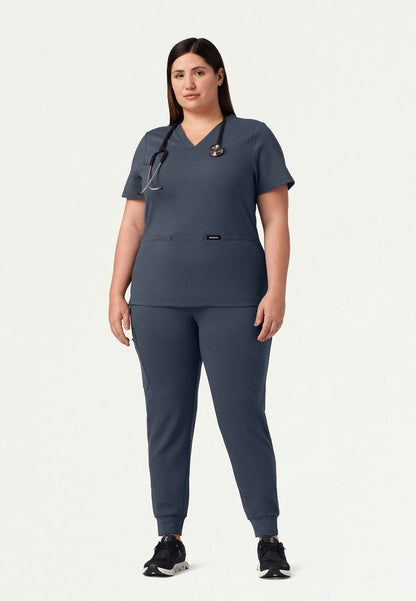 Rubi Slim UltraSOFT Scrub Jogger - Carbon Gray