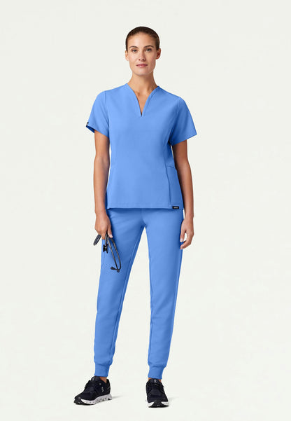 Jogger médico Silex Slim Knit-Waist - Azul cielo