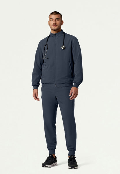 Wolfe Everyday 6-Pocket Scrub Jacket - Carbon Gray