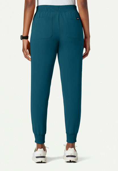 Pantalon de jogging médical Silex Slim en maille - Bleu Caraïbes