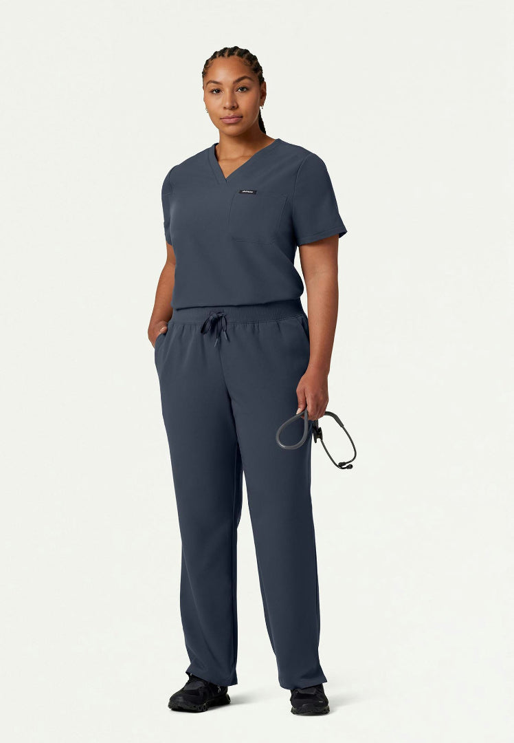 Pantalón médico Xenos Essential Knit-Waist - Gris carbón