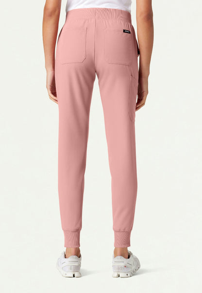 Silex Slim Knit-Waist Scrub Jogger - Mauve