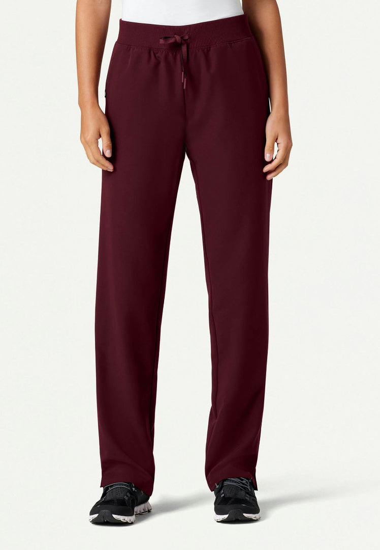 Pantalón médico Xenos Essential Knit-Waist - Borgoña