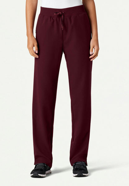 Pantalón médico Xenos Essential Knit-Waist - Borgoña