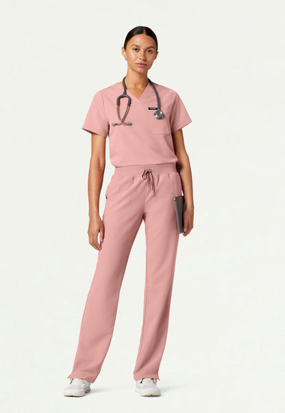 Pantalón médico Xenos Essential Knit-Waist - Malva