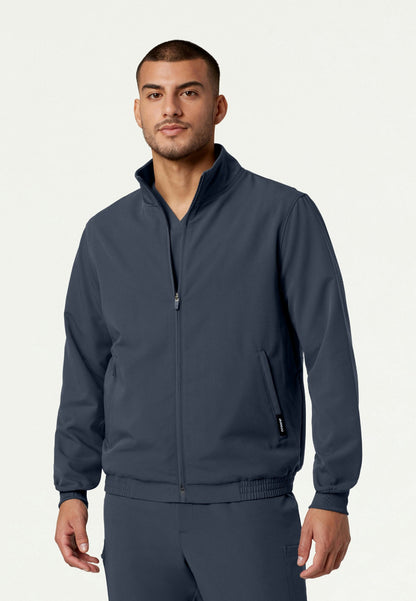 Wolfe Everyday 6-Pocket Scrub Jacket - Carbon Gray