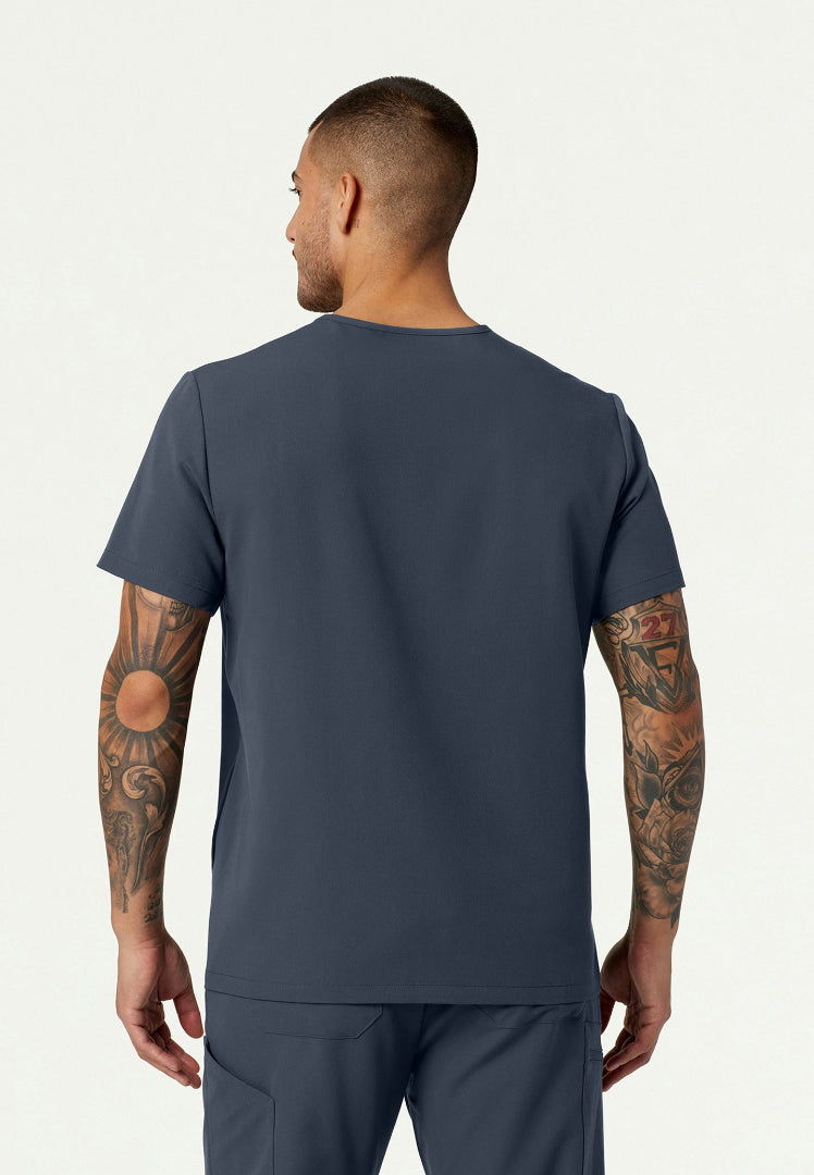 Blusa médica Platt de 3 bolsillos - Gris carbón