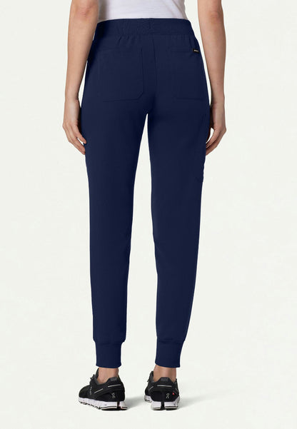 Silex Slim Knit-Waist Scrub Jogger - Midnight Navy