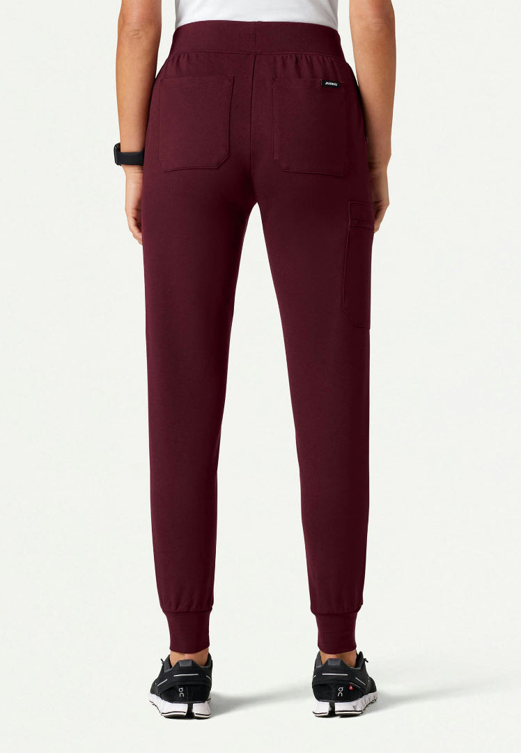 Rubi Slim UltraSOFT Scrub Jogger - Burgundy