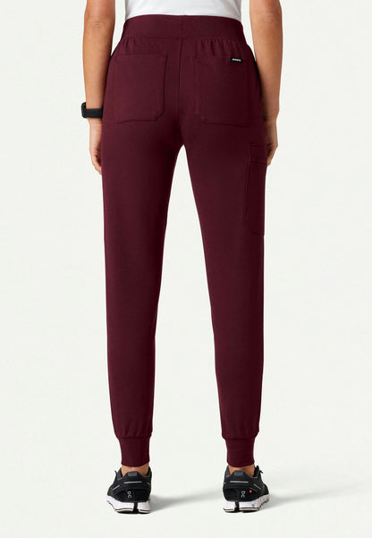 Rubi Slim UltraSOFT Scrub Jogger - Burgundy
