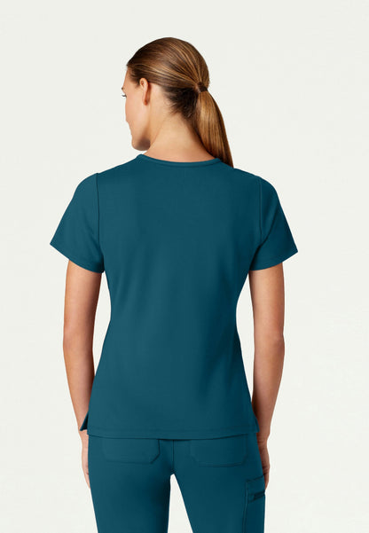 Cesi Slim UltraSOFT Scrub Top - Caribbean Blue