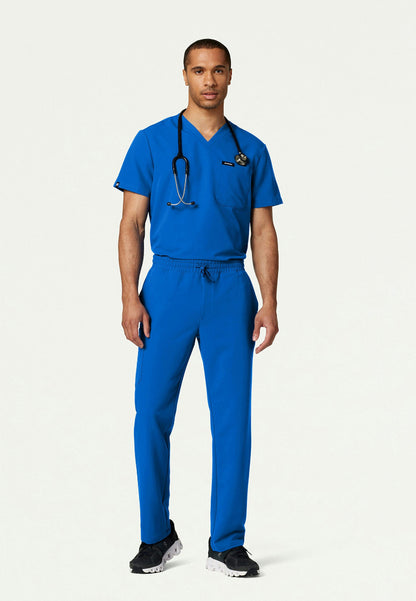 Pantalón médico Rhodes Everyday de pierna recta - Azul rey